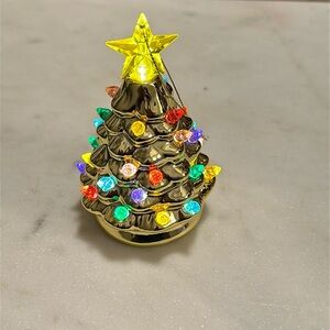 Mr Christmas Gold-Tone Nostalgic Ceramic Christmas Tree Ornament